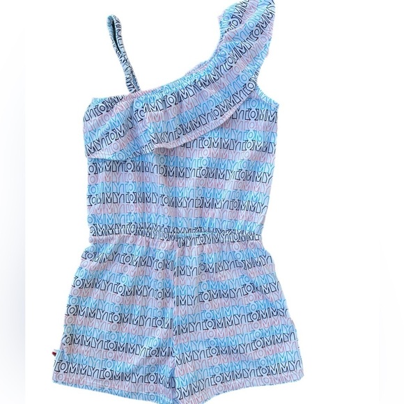 NWT Tommy Hilfiger Girls Summer Romper Size  10-12 - Picture 2 of 3